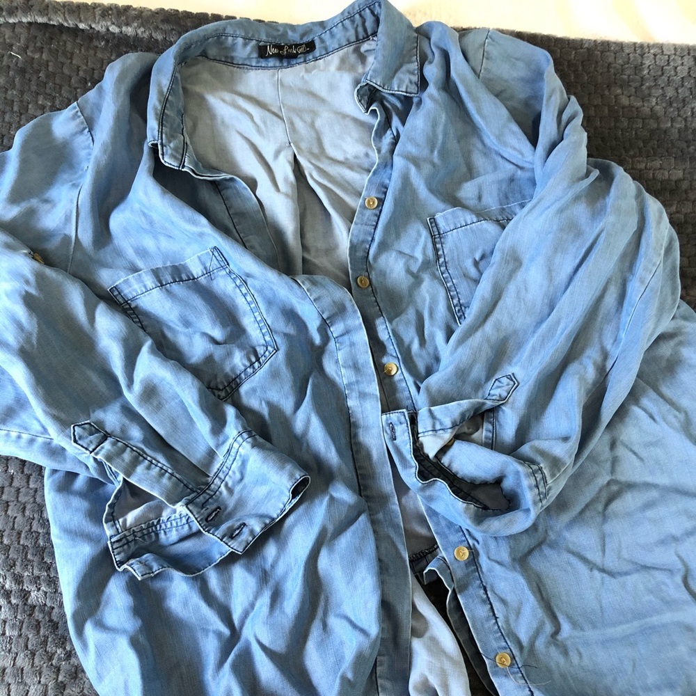Jean oversized top